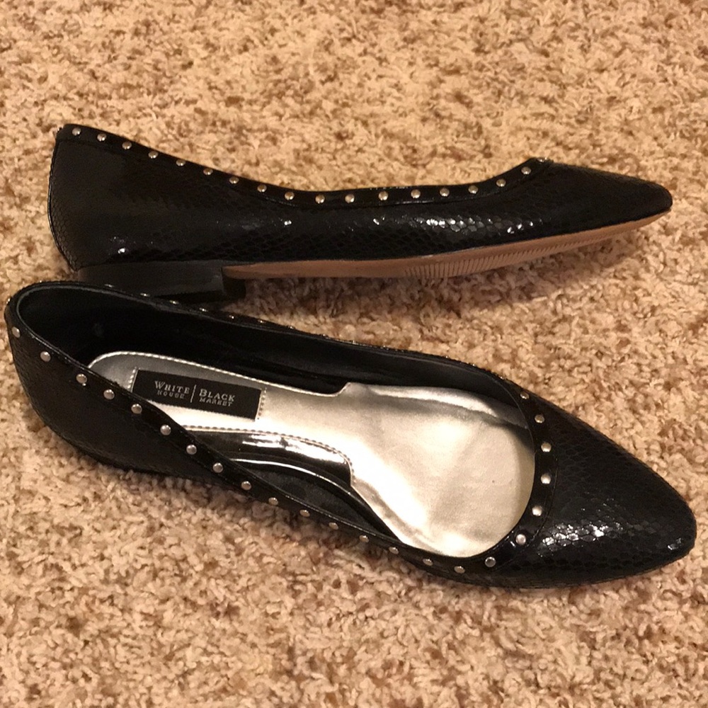 White House Black Market studded flats